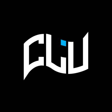 CLU logo tasarımı, CLU basit ve modern logo. CLU lüks alfabe tasarımı  