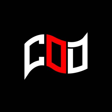 Ölüm nedeni logosu tasarımı, COD basit ve modern logo. Ölüm nedeni: Lüks alfabe dizaynı  