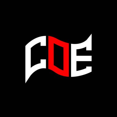 COE logo tasarımı, COE basit ve modern logo. COE lüks alfabe tasarımı  