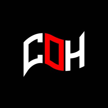 COH logo tasarımı, COH basit ve modern logo. COH lüks alfabe tasarımı  