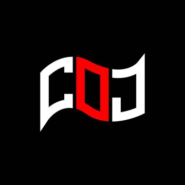 COJ logo tasarımı, COJ basit ve modern logo. COJ lüks alfabe tasarımı  