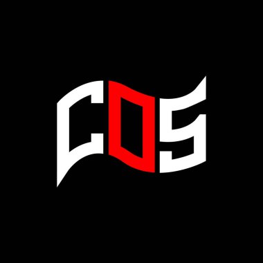 COS logo tasarımı, COS basit ve modern logo. COS lüks alfabe tasarımı  