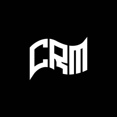 CRM logo tasarımı, CRM basit ve modern logo. CRM lüks alfabe tasarımı  