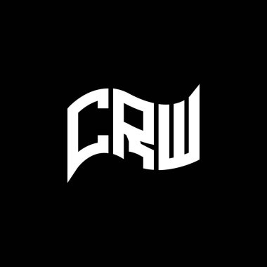 CRW logo tasarımı, CRW basit ve modern logo. CRW lüks alfabe tasarımı  