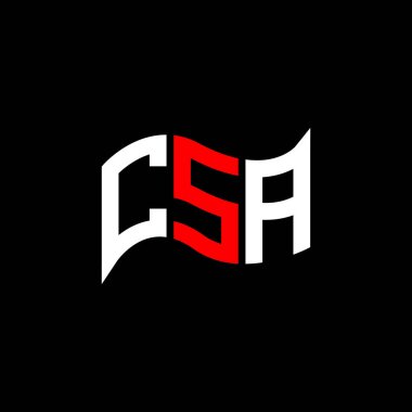 CSA logo tasarımı, CSA basit ve modern logo. CSA lüks alfabe tasarımı  