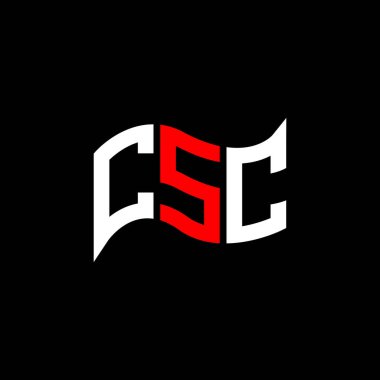 CSC logo tasarımı, CSC basit ve modern logo. CSC lüks alfabe tasarımı  