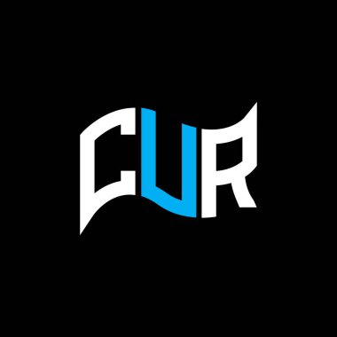 CUR logo tasarımı, CUR basit ve modern logo. CUR lüks alfabe tasarımı  