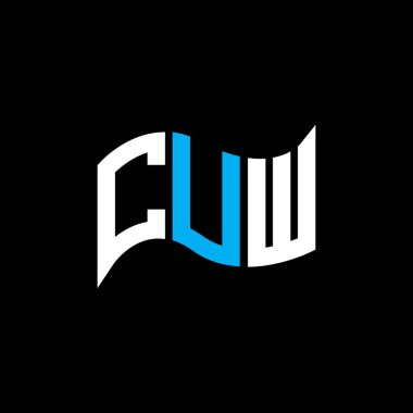 CUW logo tasarımı, CUW basit ve modern logo. CUW lüks alfabe tasarımı  