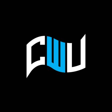 CWU logo tasarımı, CWU basit ve modern logo. CWU lüks alfabe tasarımı  