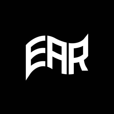 EAR logo tasarımı, basit ve modern EAR logosu. EAR lüks alfabe tasarımı  