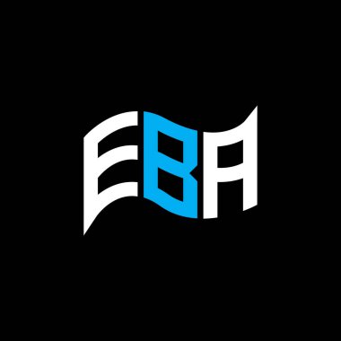 EBA logo tasarımı, EBA basit ve modern logo. EBA lüks alfabe tasarımı  