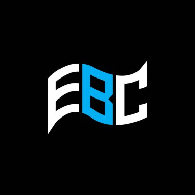 EBC logo tasarımı, EBC basit ve modern logo. EBC lüks alfabe tasarımı  