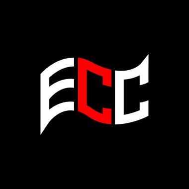ECC logo tasarımı, ECC basit ve modern logo. ECC lüks alfabe tasarımı  