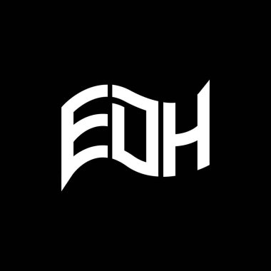 EDH logo tasarımı, EDH basit ve modern logo. EDH lüks alfabe tasarımı  