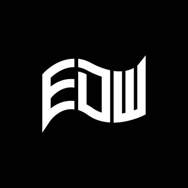 EDW logo tasarımı, EDW basit ve modern logo. EDW lüks alfabe tasarımı  