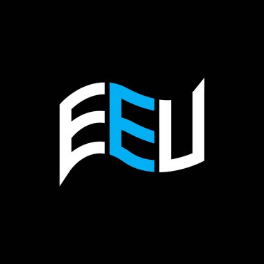 EEU logo tasarımı, EEU basit ve modern logosu. EEU lüks alfabe tasarımı  