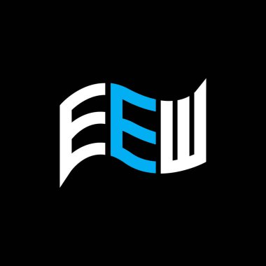 EEW logo tasarımı, EEW basit ve modern logo. EEW lüks alfabe tasarımı  