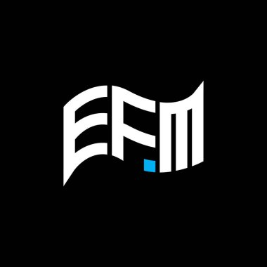 EFM logo design, EFM simple and modern logo. EFM luxurious alphabet design   clipart