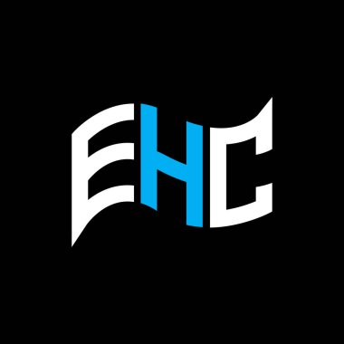 EHC logo tasarımı, EHC basit ve modern logo. EHC lüks alfabe tasarımı  