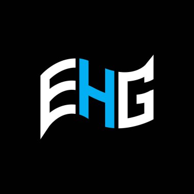 EHG logo tasarımı, EHG basit ve modern logo. EHG lüks alfabe tasarımı  