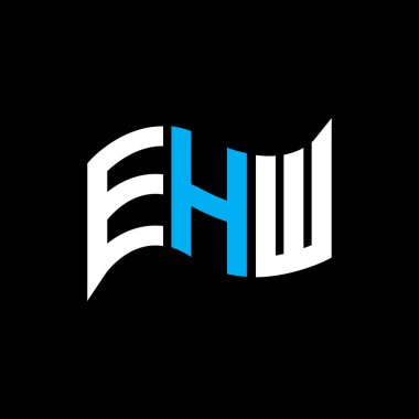 EHW logo tasarımı, EHW basit ve modern logo. EHW lüks alfabe tasarımı  