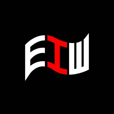 EIW logo tasarımı, EIW basit ve modern logo. EIW lüks alfabe tasarımı  