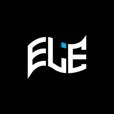 ELE logo tasarımı, ELE basit ve modern logo. ELE lüks alfabe tasarımı  