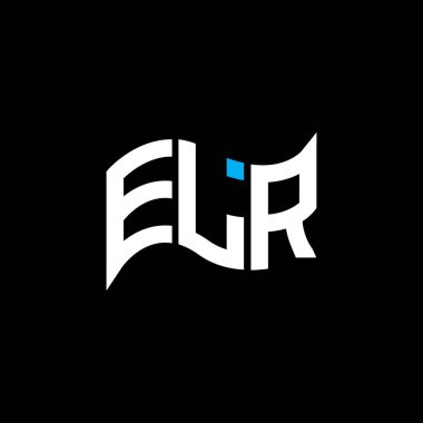 ELR logo tasarımı, ELR basit ve modern logo. ELR lüks alfabe tasarımı  