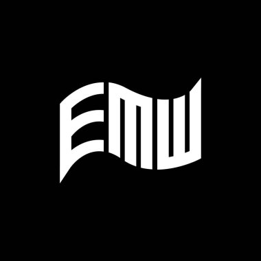 EMW logo tasarımı, EMW basit ve modern logo. EMW lüks alfabe tasarımı  