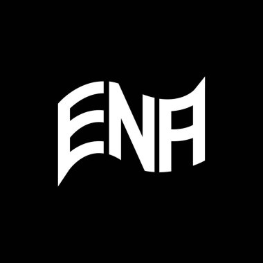 ENA logo design, ENA simple and modern logo. ENA luxurious alphabet design   clipart