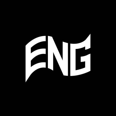 ENG logo tasarımı, ENG basit ve modern logo. ENG lüks alfabe tasarımı  