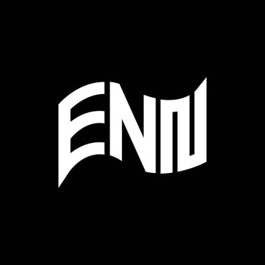 ENN logo tasarımı, ENN basit ve modern logo. ENN lüks alfabe tasarımı  