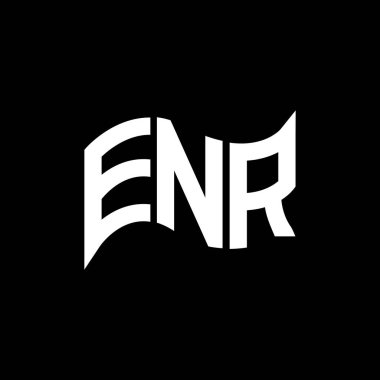 ENR logo tasarımı, ENR basit ve modern logo. ENR lüks alfabe tasarımı  