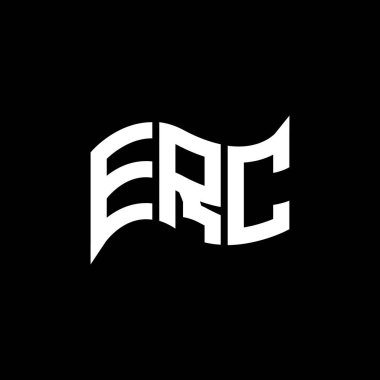 ERC logo tasarımı, ERC basit ve modern logo. ERC lüks alfabe tasarımı  