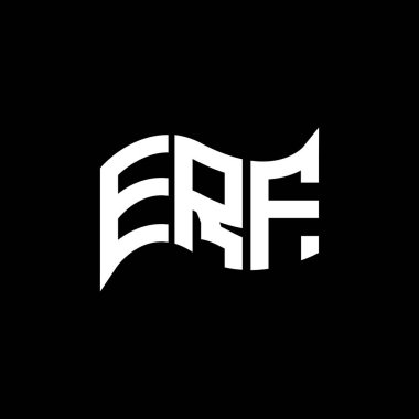 ERF logo tasarımı, ERF basit ve modern logo. ERF lüks alfabe tasarımı  