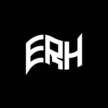 ERH logo tasarımı, ERH basit ve modern logo. ERH lüks alfabe dizaynı  
