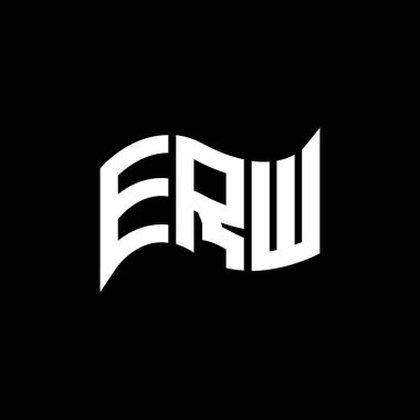 ERW logo tasarımı, ERW basit ve modern logo. ERW lüks alfabe tasarımı  