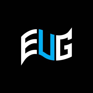 EUG logo tasarımı, EUG basit ve modern logosu. EUG lüks alfabe tasarımı  