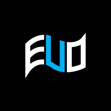EUO logo tasarımı, EUO basit ve modern logosu. EUO lüks alfabe tasarımı  