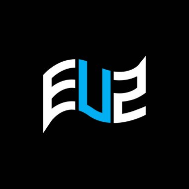 EUZ logo tasarımı, EUZ basit ve modern logo. EUZ lüks alfabe tasarımı  