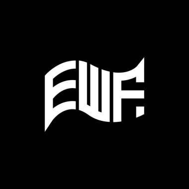 EWF logo tasarımı, EWF basit ve modern logo. EWF lüks alfabe tasarımı  