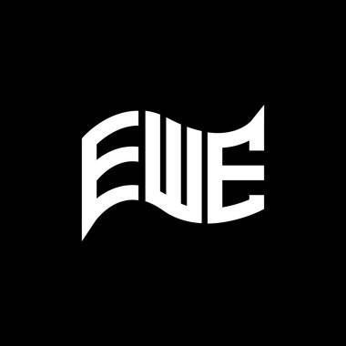 EWE logo tasarımı, EWE basit ve modern logosu. Ewe lüks alfabe tasarımı  