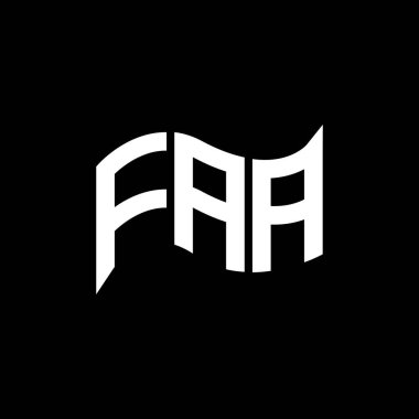 FAA logo tasarımı, FAA basit ve modern logosu. FAA lüks alfabe tasarımı  