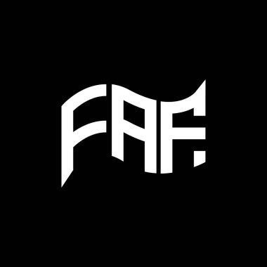 FAF logo tasarımı, FAF basit ve modern logosu. FAF lüks alfabe tasarımı  