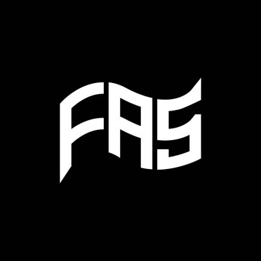 FAS logo tasarımı, FAS basit ve modern logo. FAS lüks alfabe tasarımı  