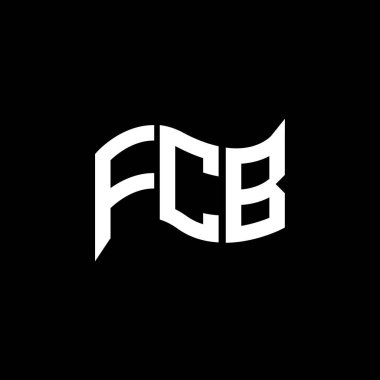 FCB logo tasarımı, FCB basit ve modern logo. FCB lüks alfabe tasarımı  