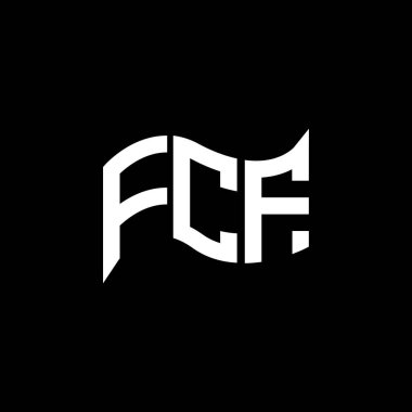 FCF logo tasarımı, FCF basit ve modern logo. FCF lüks alfabe tasarımı  