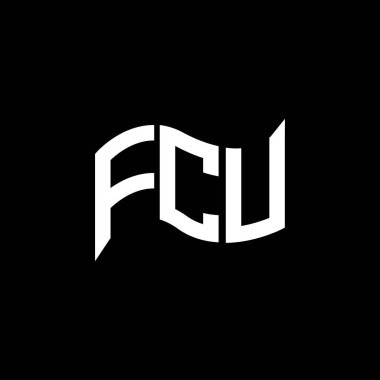 FCU logo tasarımı, FCU basit ve modern logo. FCU lüks alfabe tasarımı  