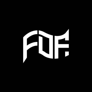 FDF logo tasarımı, FDF basit ve modern logo. FDF lüks alfabe tasarımı  