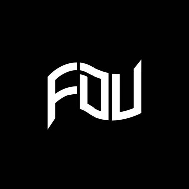 FDU logo tasarımı, FDU basit ve modern logo. FDU lüks alfabe tasarımı  